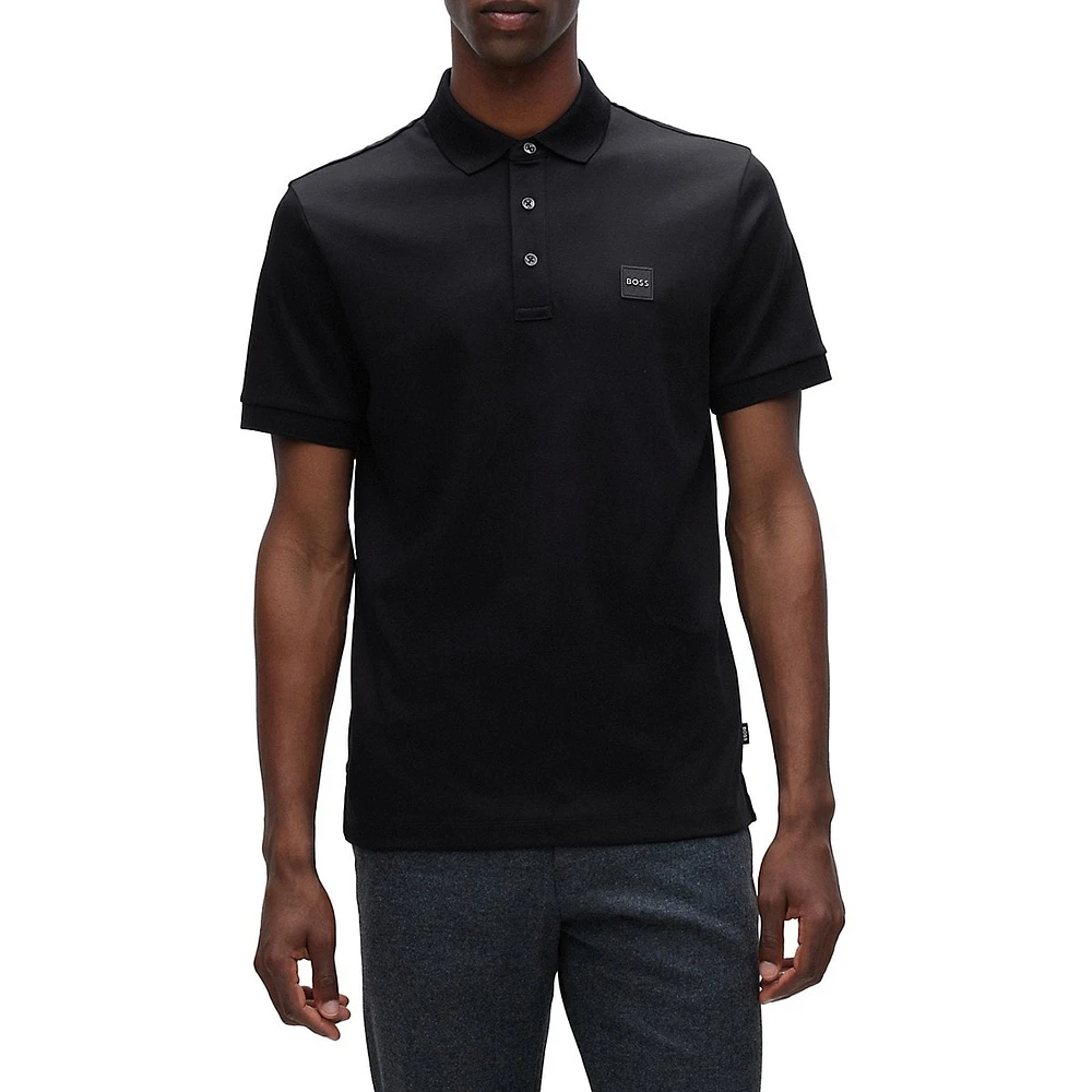 BOSS Logo-Patch Polo Shirt