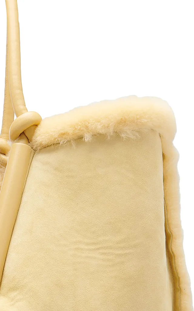 Bottega Veneta Reversible Oversized Shearling Tote Bag