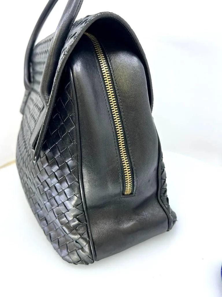 BOTTEGA VENETA VINTAGE INTRECCIATO NAPPA LEATHER SHOULDER BAG