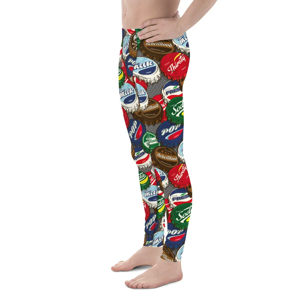 Bottle Caps Men's Leggings