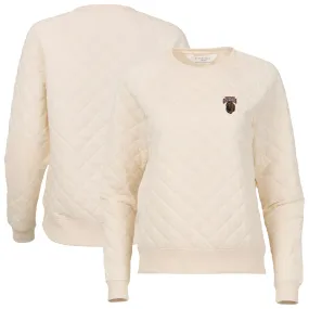 Boxercraft Montana Grizzlies Women's Cream Quilted Pullover Sweatshirt