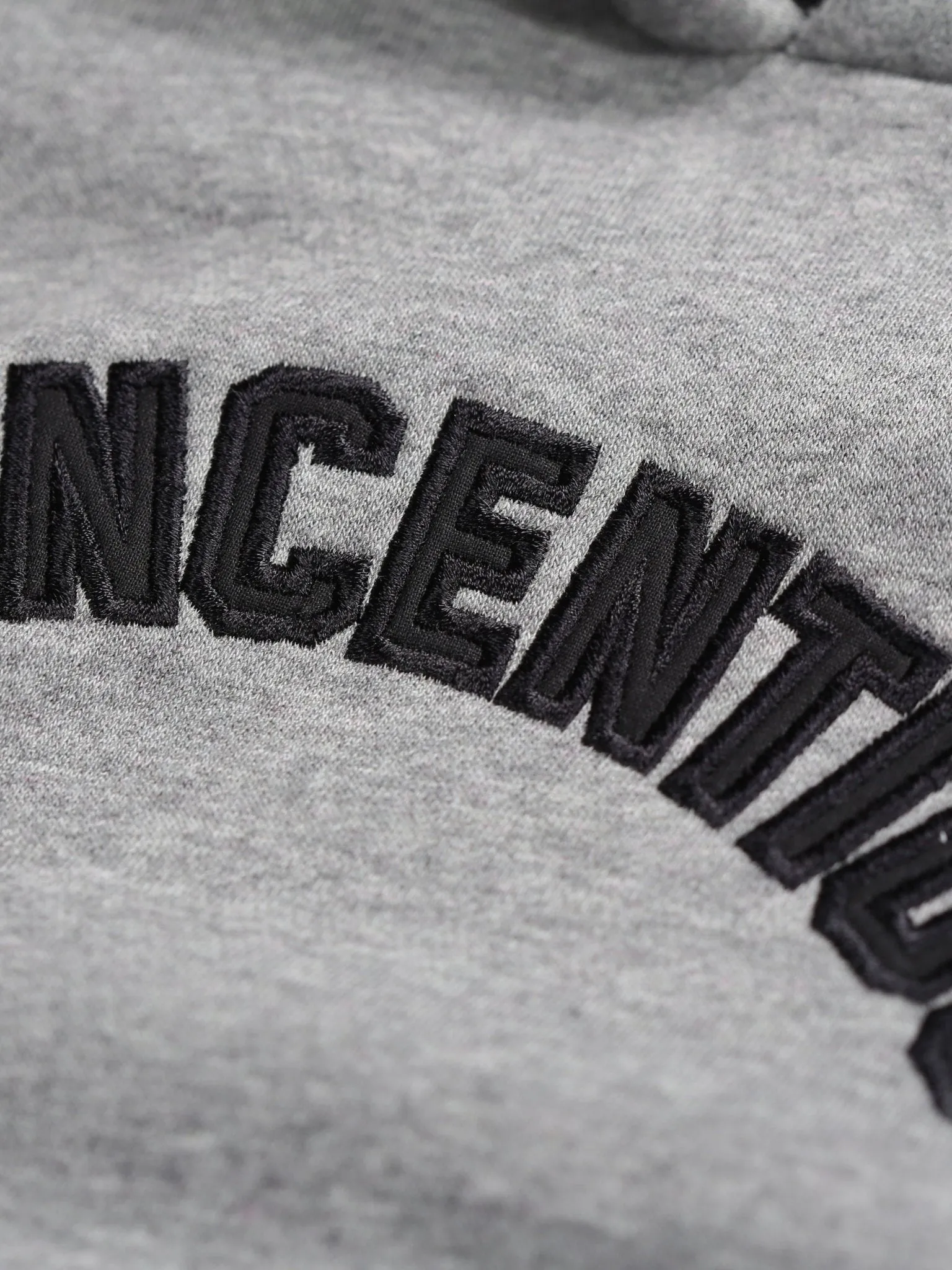 Boy's Applique Luxe Hoodie - Grey