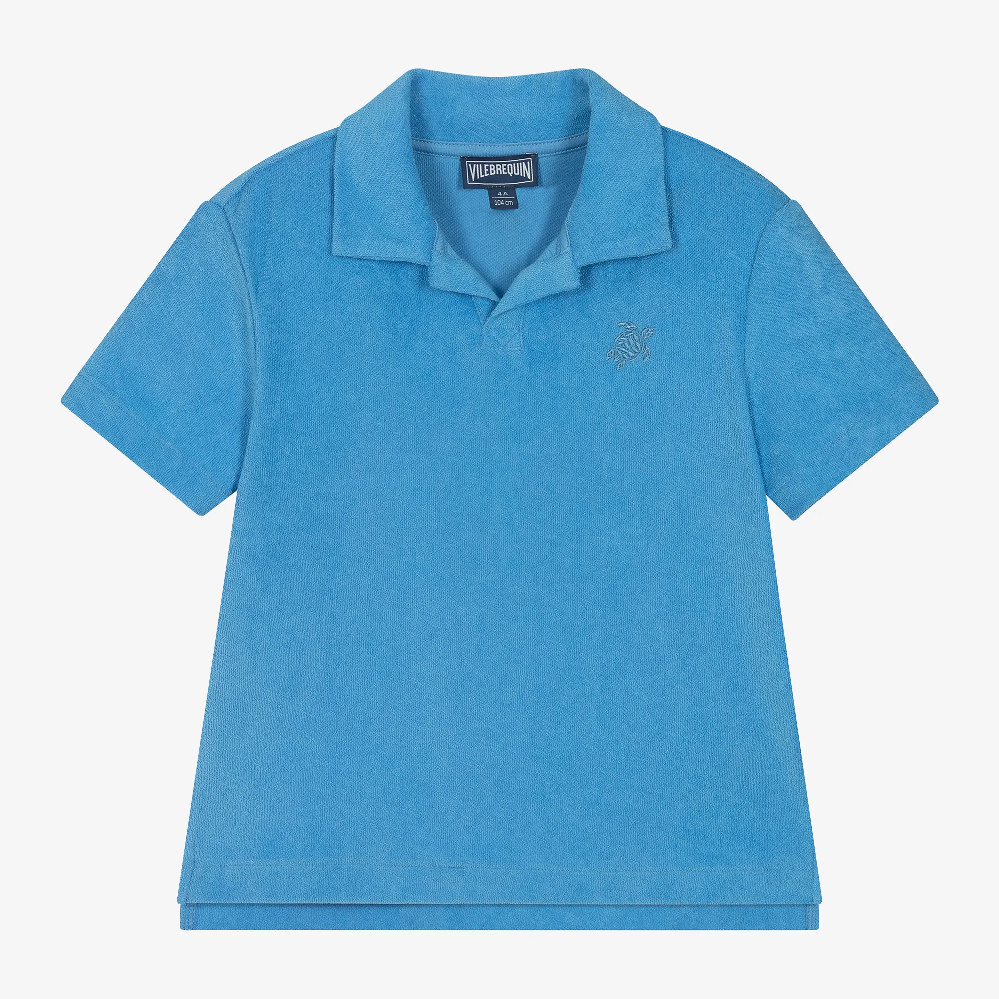 Boys Blue Towelling Polo Shirt