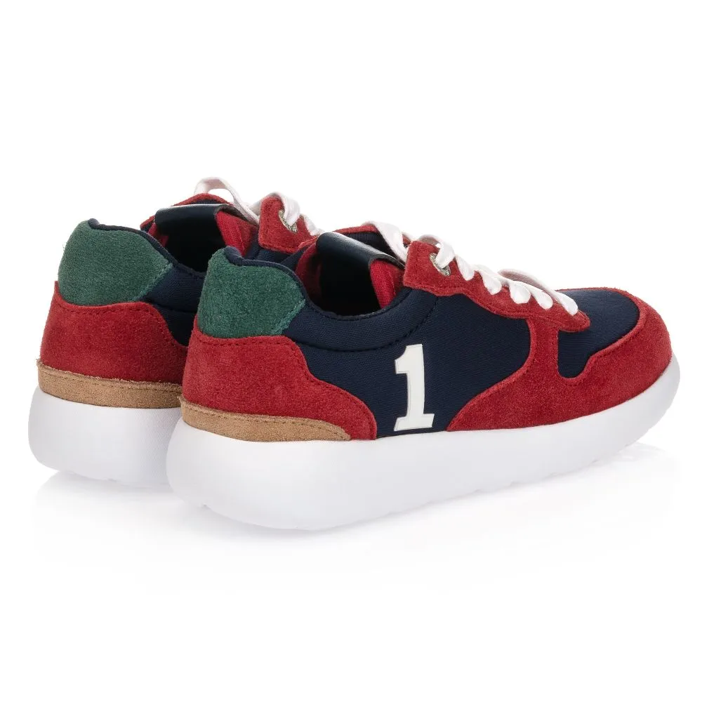 Boys Red & Blue Trainers