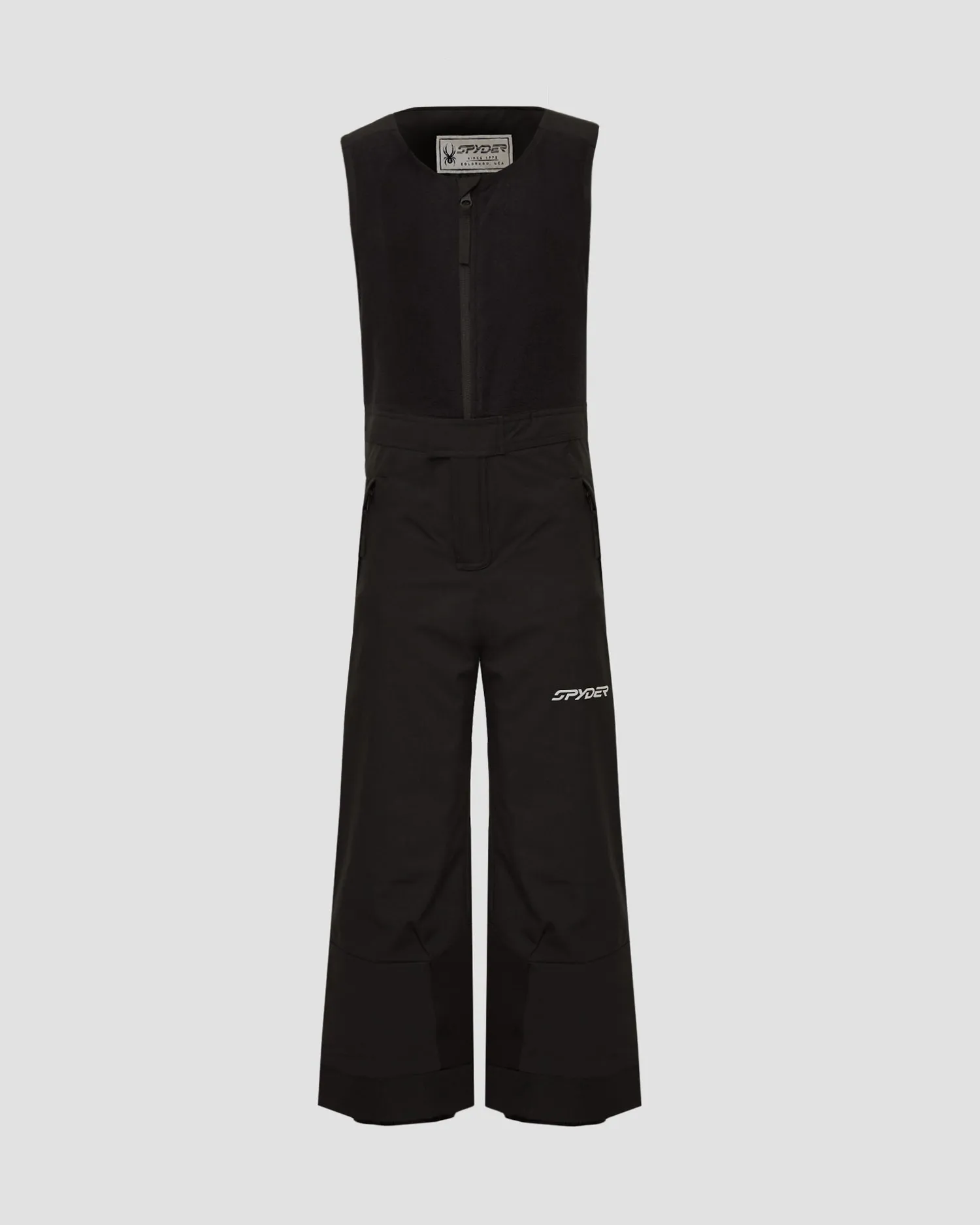 Boys' ski trousers Spyder Expedition dungarees 38SG125312-black
