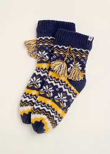 Brakeburn Nordic Knitted Slipper Socks | Grattan