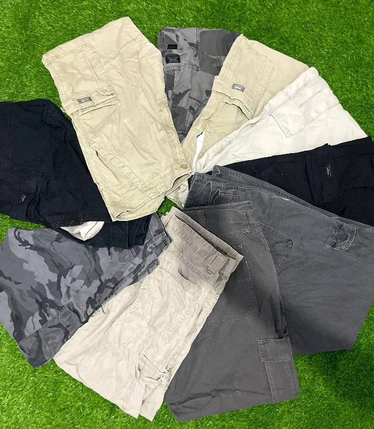 Branded Cotton Cargo 6 Pocket Pants - 10 piece