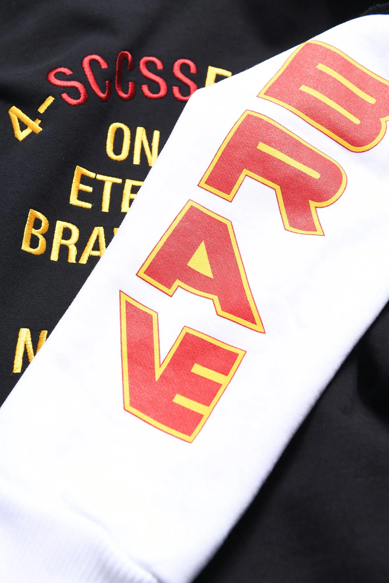 Brave Black/White Hoodie