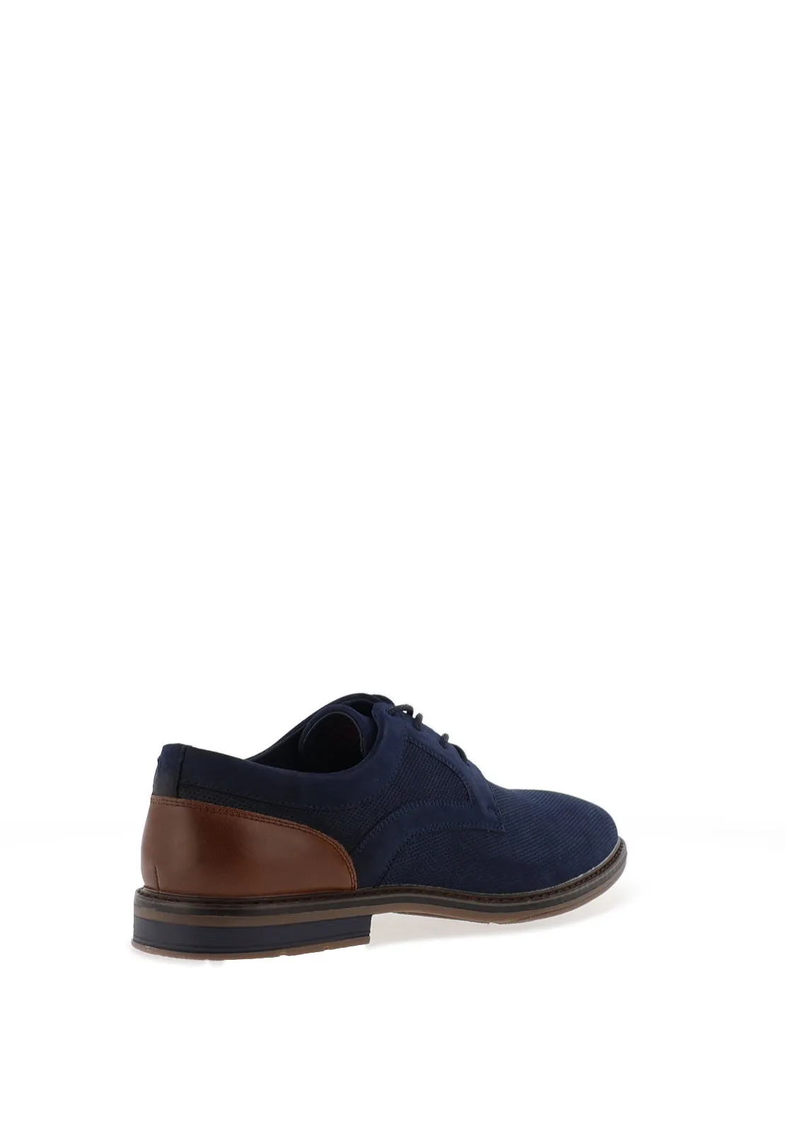 Brent Oamaru Textured Laced Shoes, Navy