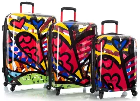 Britto by Heys A New Day 3-Piece Transparent Luggage Set 