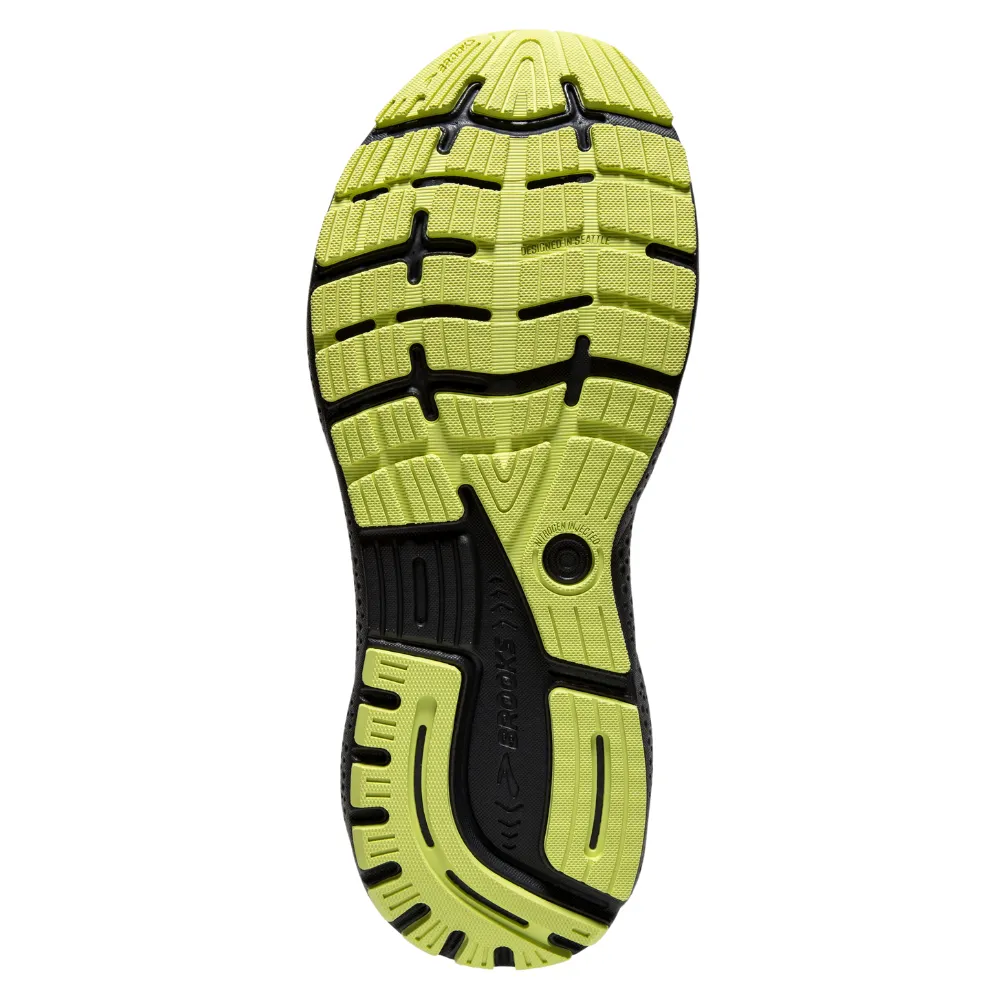 Brooks Ghost 16 Primer/Grey/Lime Running Shoe (Men's)