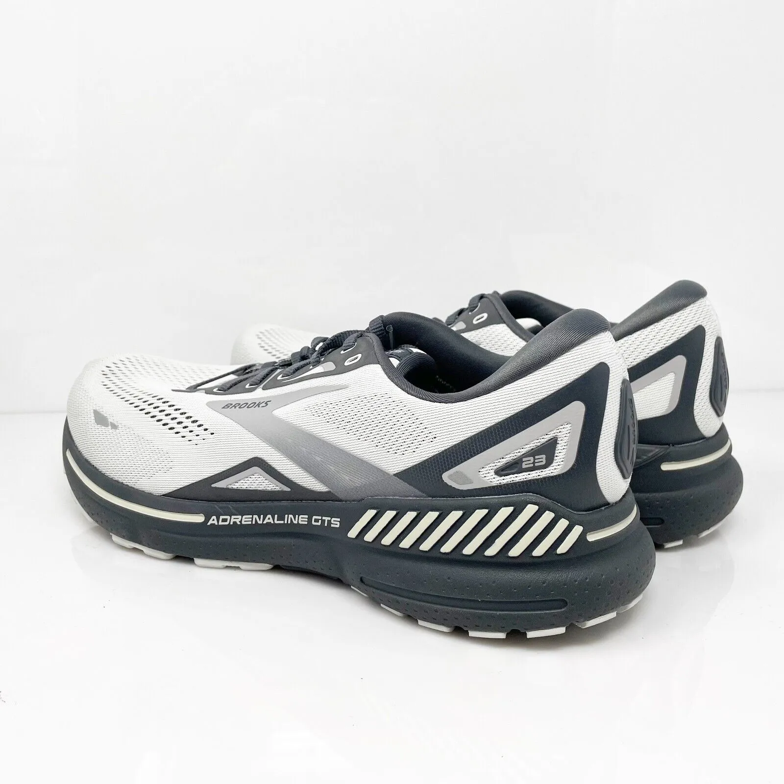 Brooks Mens Adrenaline GTS 23 1103911D065 White Running Shoes Sneakers Size 11 D