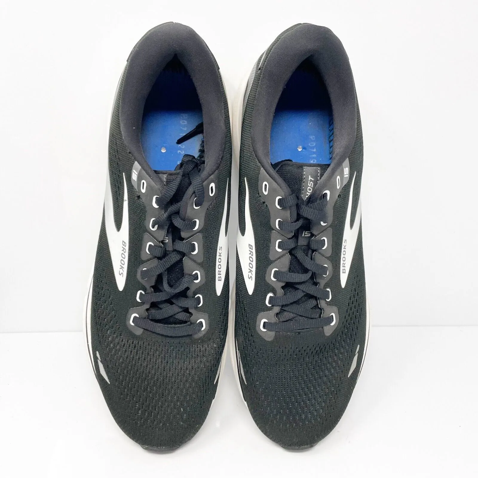 Brooks Mens Ghost 15 1103931D012 Black Running Shoes Sneakers Size 11 D