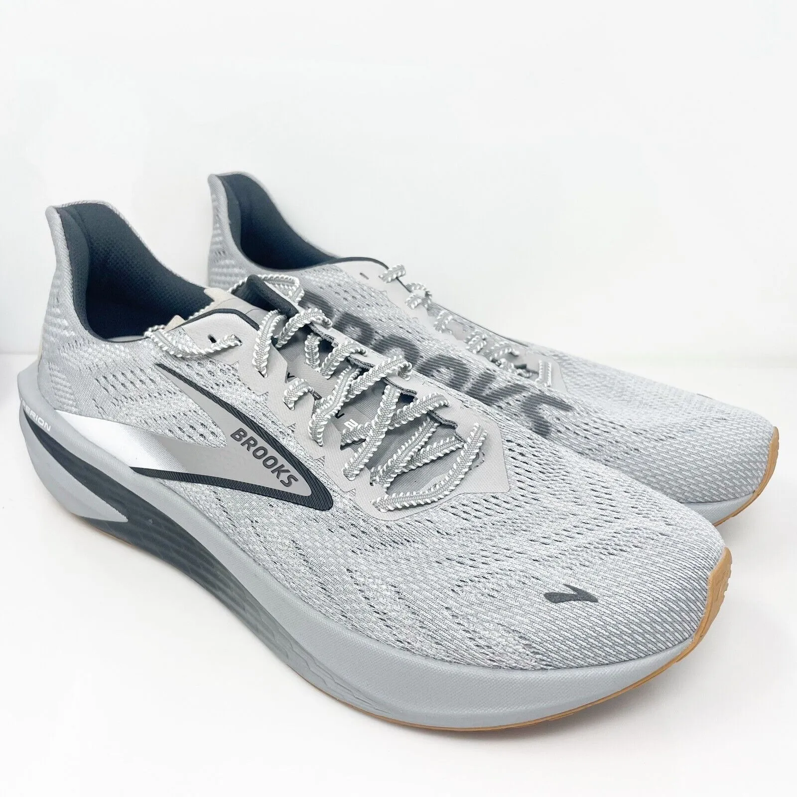 Brooks Mens Hyperion 2 1104321D047 Gray Running Shoes Sneakers Size 12 D