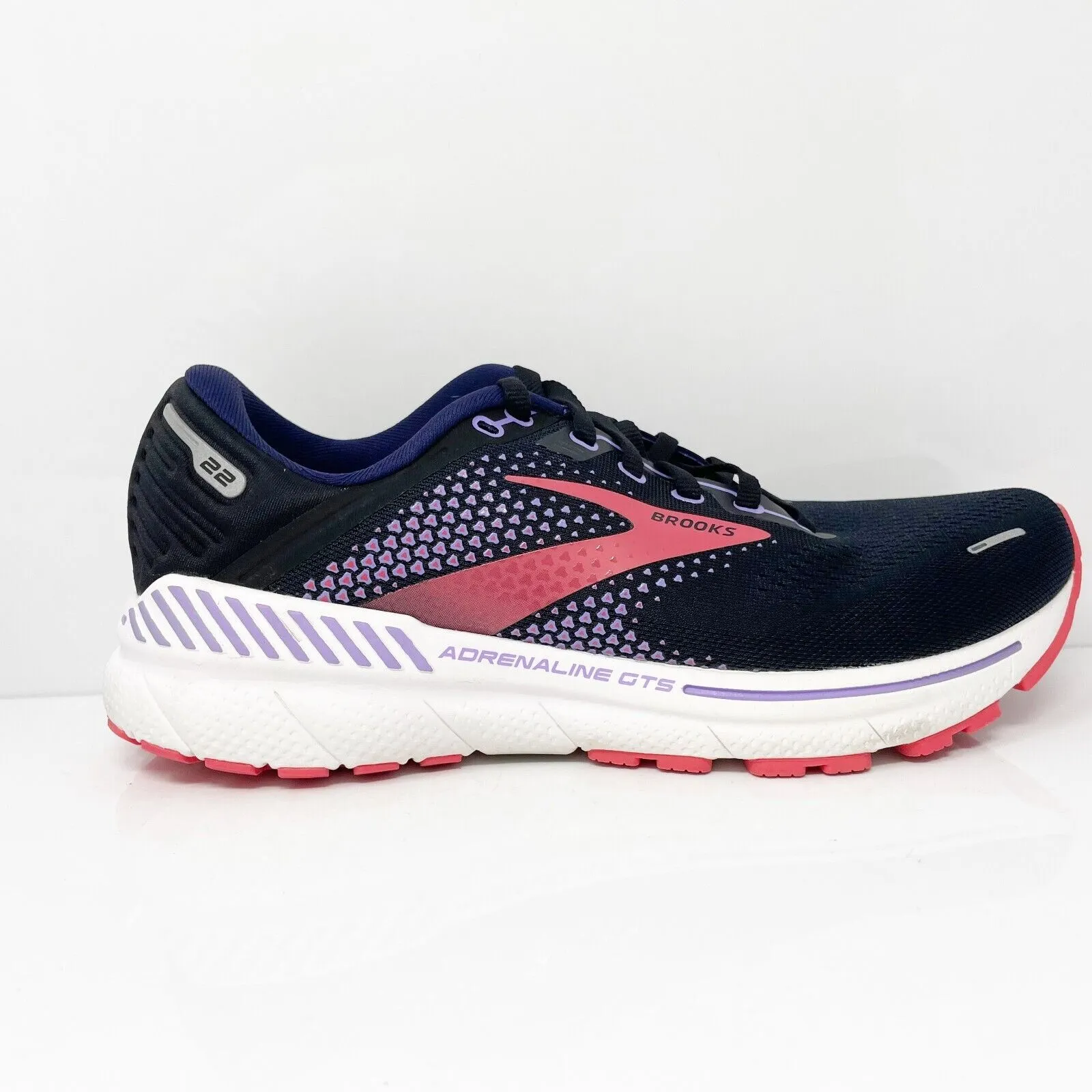 Brooks Womens Adrenaline GTS 22 1203531B080 Blue Running Shoes Sneakers Size 9 B