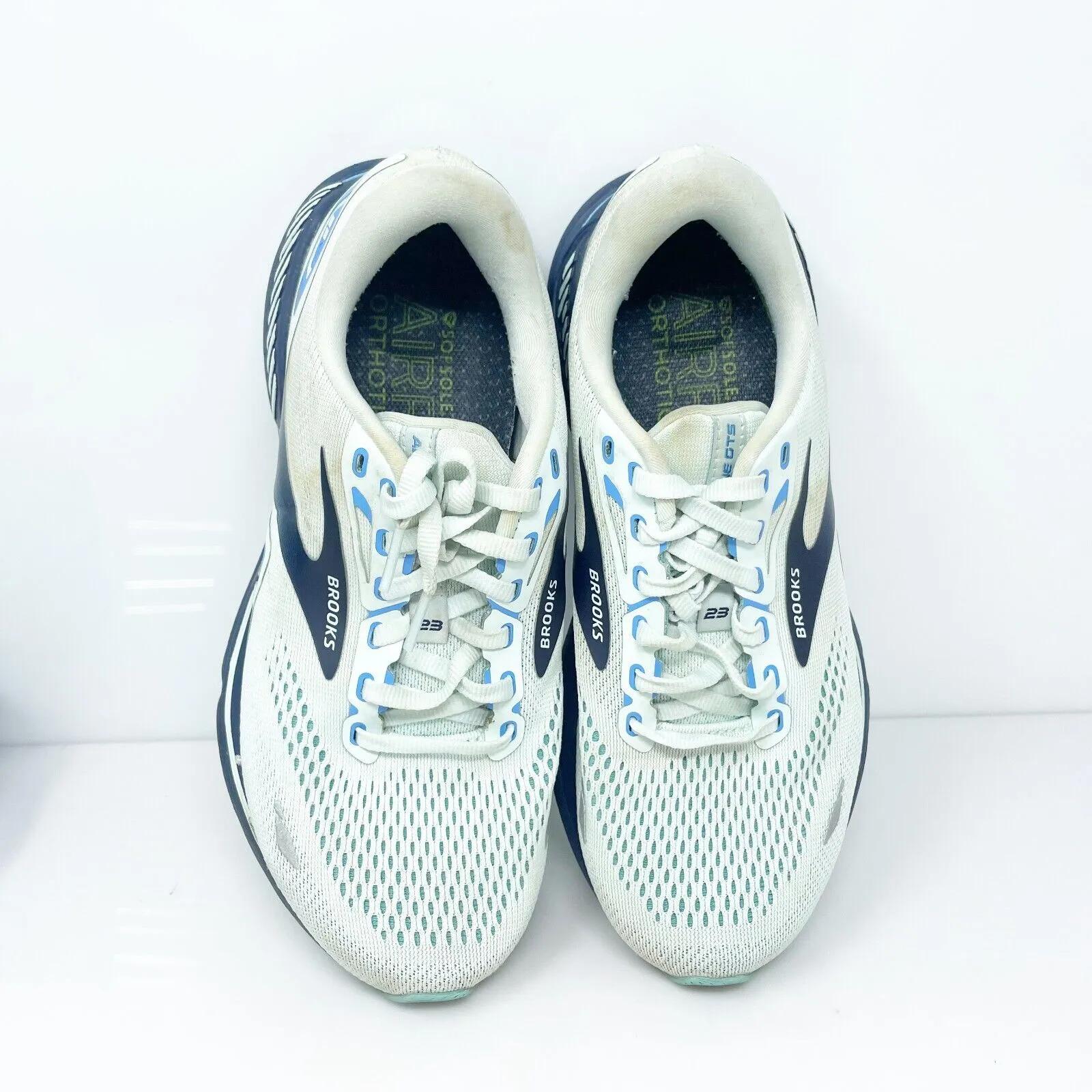 Brooks Womens Adrenaline GTS 23 1203811B471 Blue Running Shoes Sneakers Sz 8.5 B