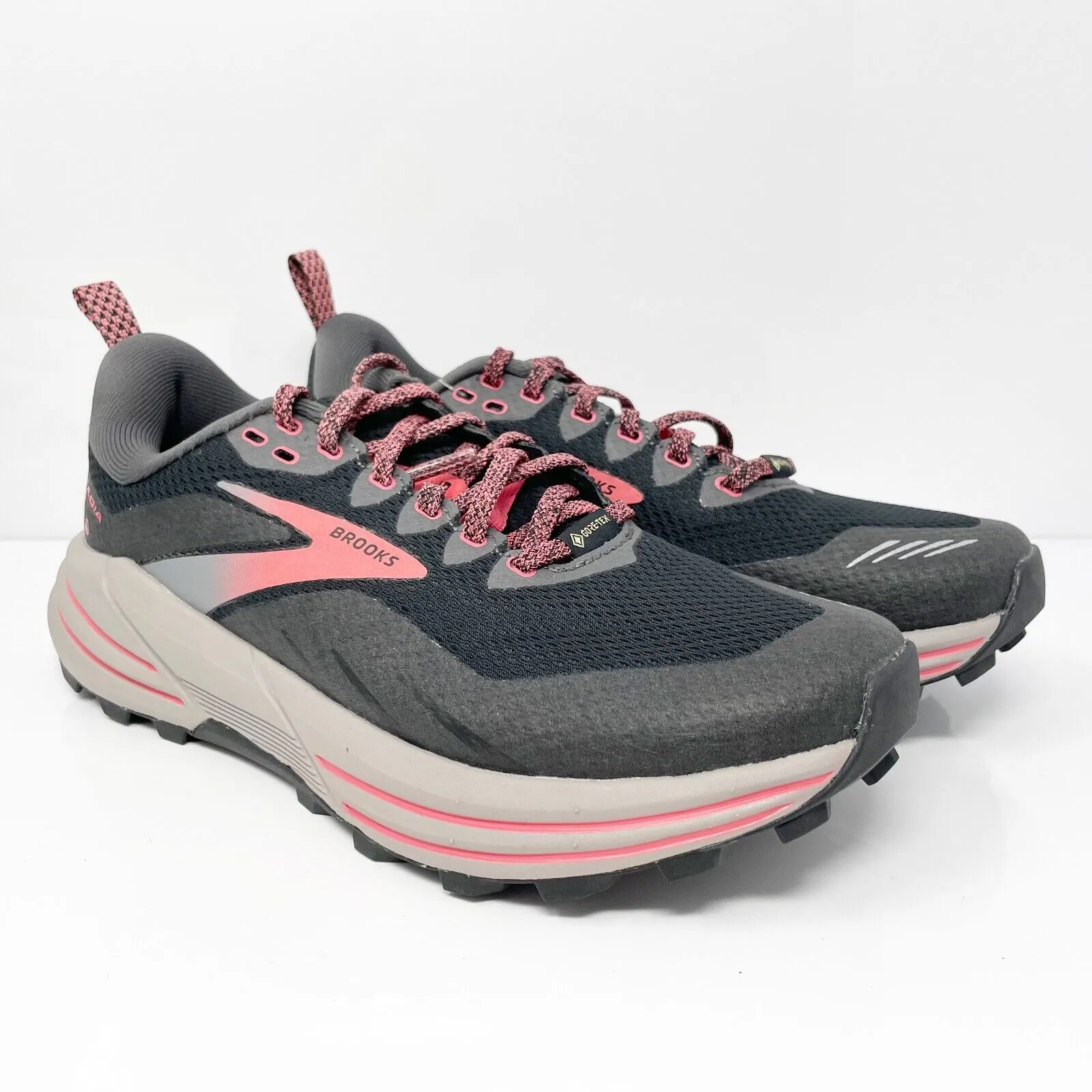 Brooks Womens Cascadia 16 GTX 1203641B071 Black Running Shoes Sneakers Size 7.5B