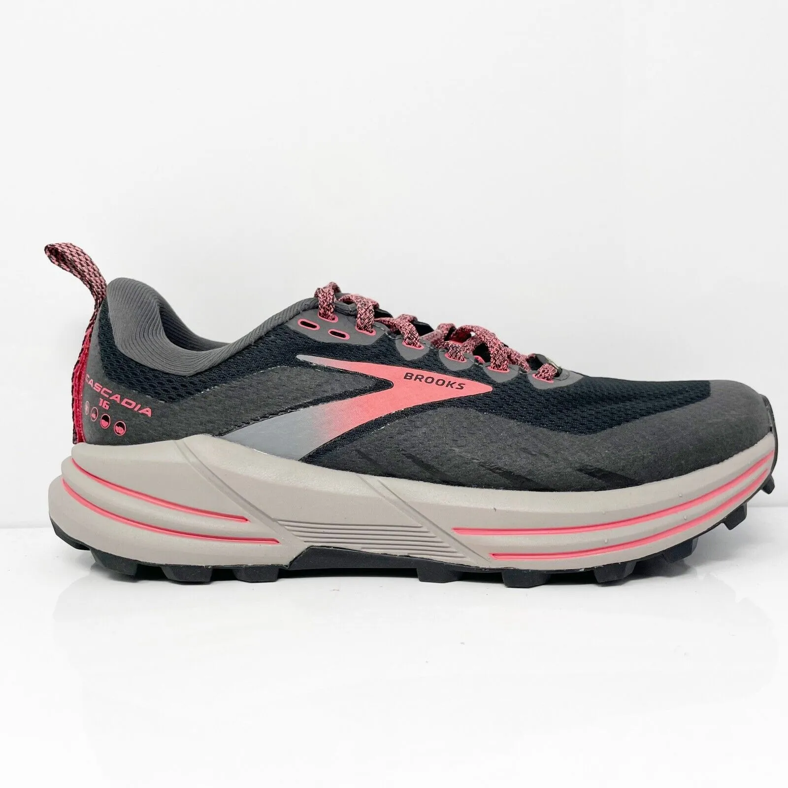 Brooks Womens Cascadia 16 GTX 1203641B071 Black Running Shoes Sneakers Size 7.5B