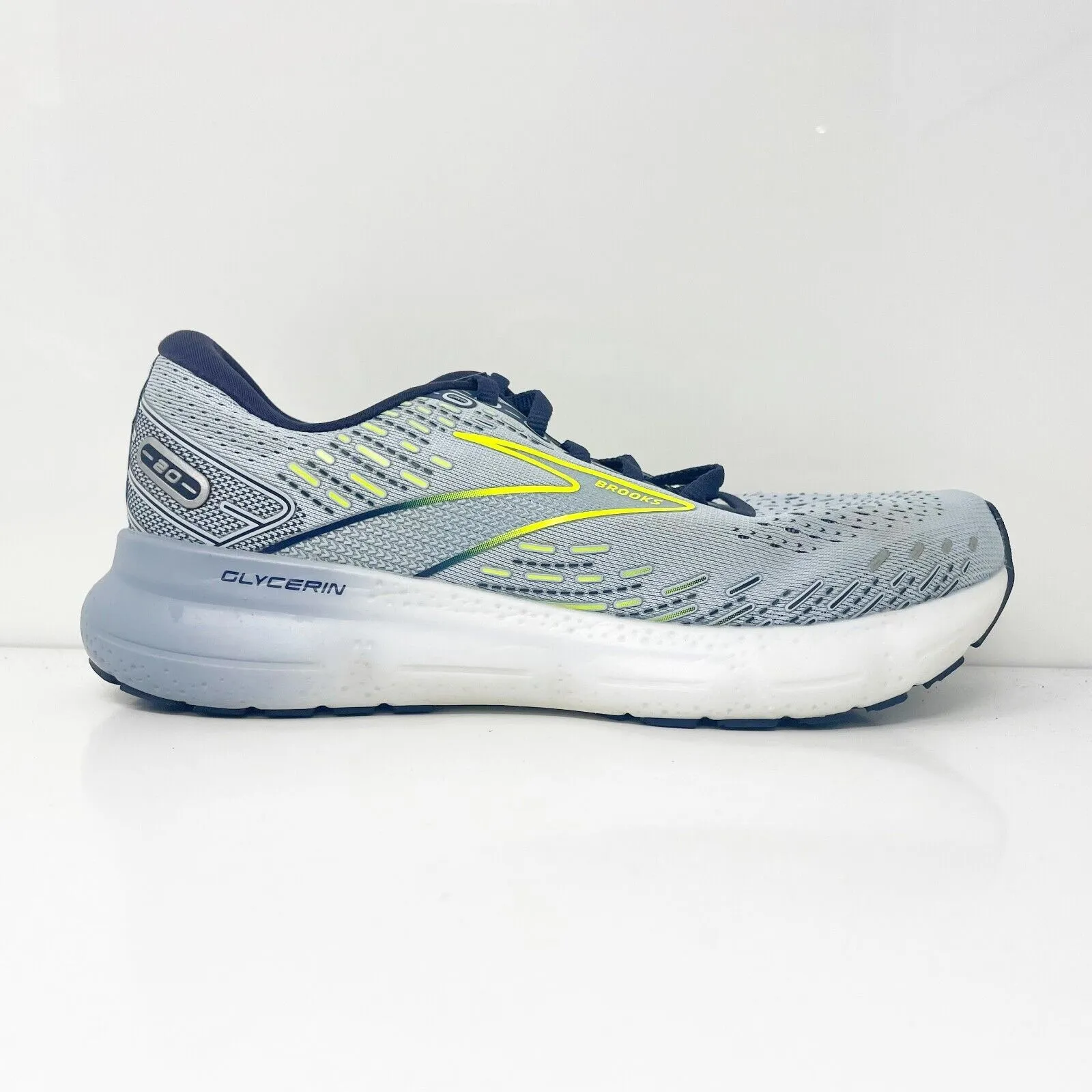 Brooks Womens Glycerin 20 1203691B416 Gray Running Shoes Sneakers Size 8.5 B