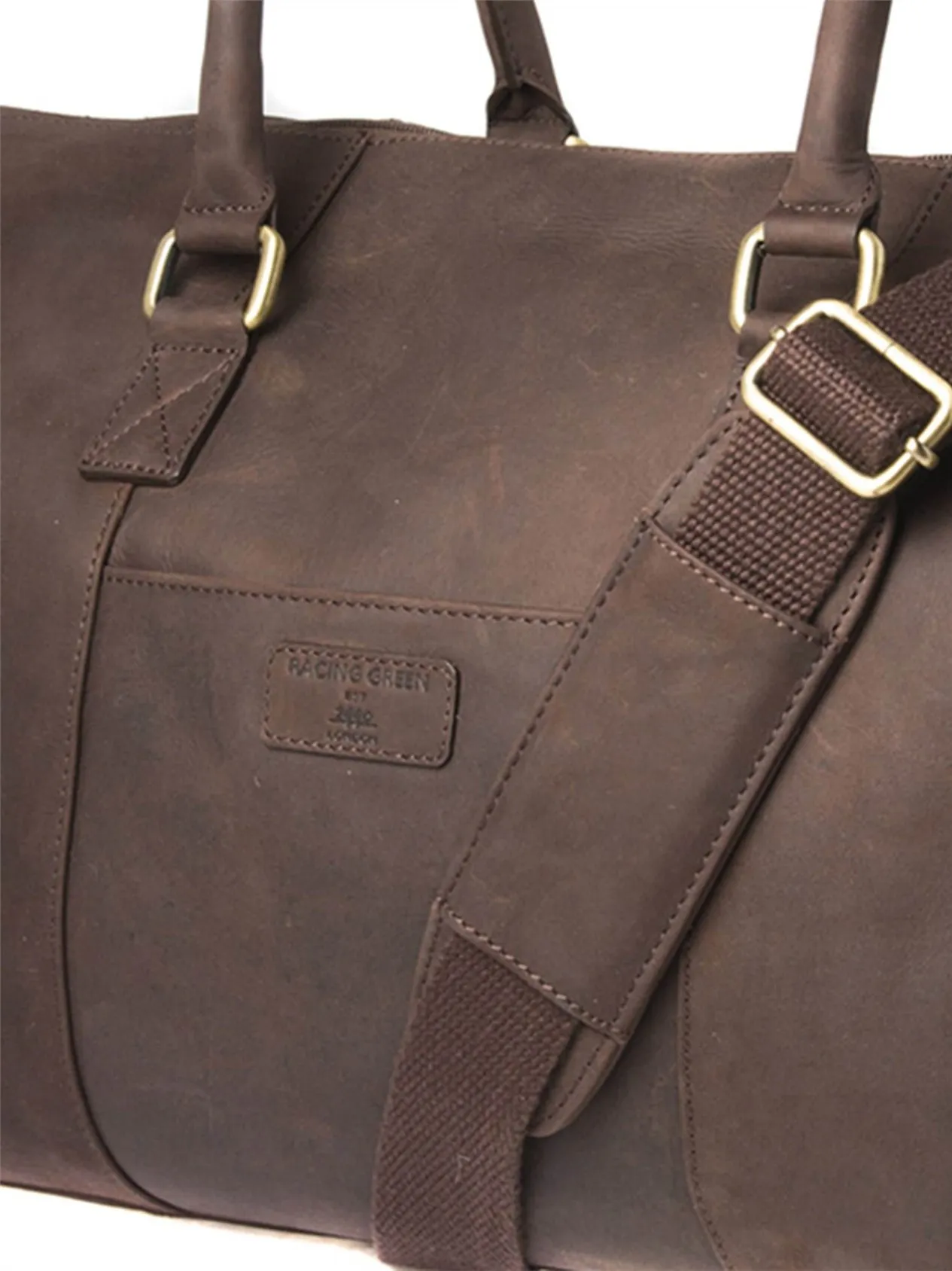 Brown Leather Holdall Bag