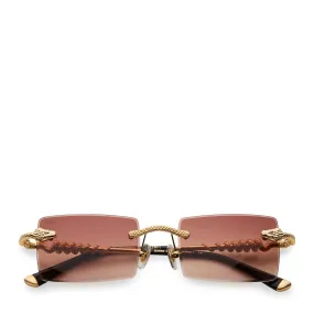 BROWN TINT SERPENT AUTHENTIC BROWN TINT / GOLD FRAME | Bodega