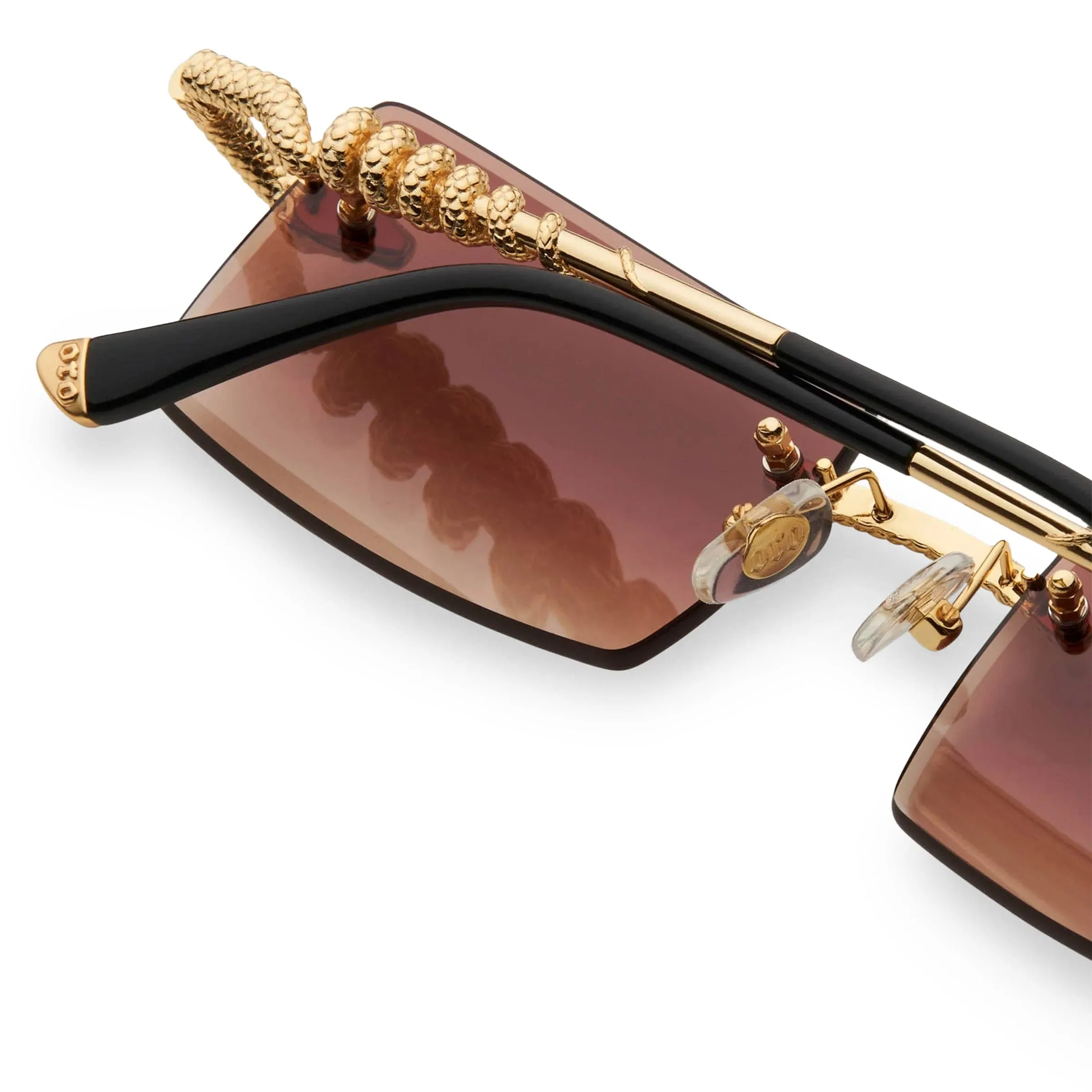 BROWN TINT SERPENT AUTHENTIC BROWN TINT / GOLD FRAME | Bodega