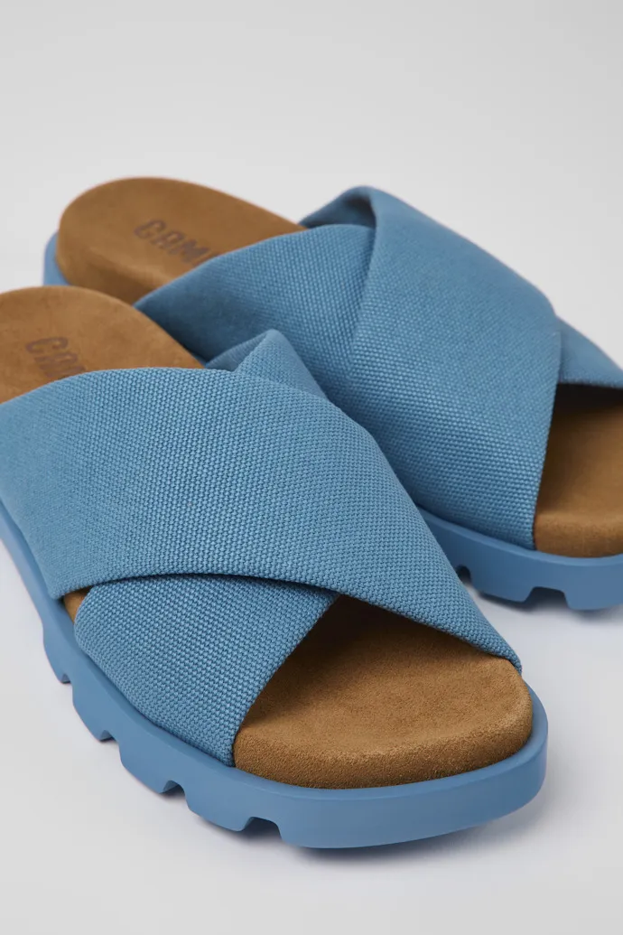 Brutus Sandal Blue recycled cotton sandals for women