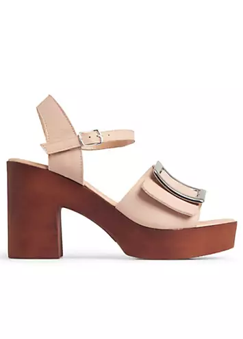 Buckle Trim Platform Sandals by Freemans | Look Again