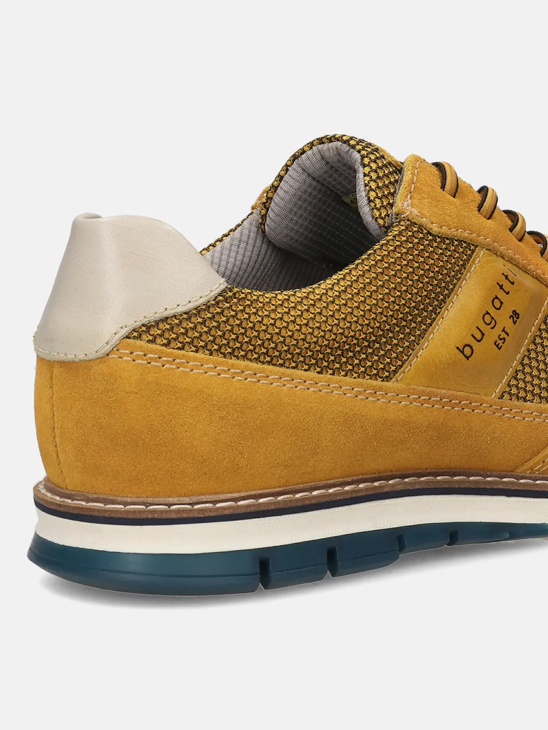 bugatti Yellow Premium Leather Casuals shoes
