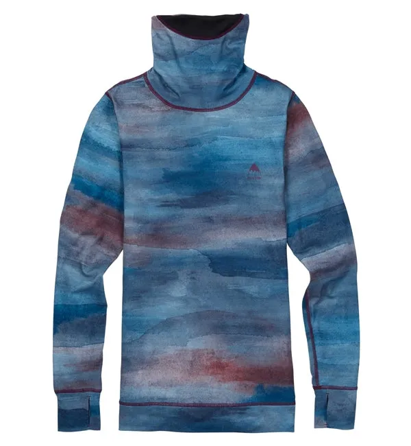 Burton Womens Long Neck Snow / Ski Base Layer - Jaded Sedona