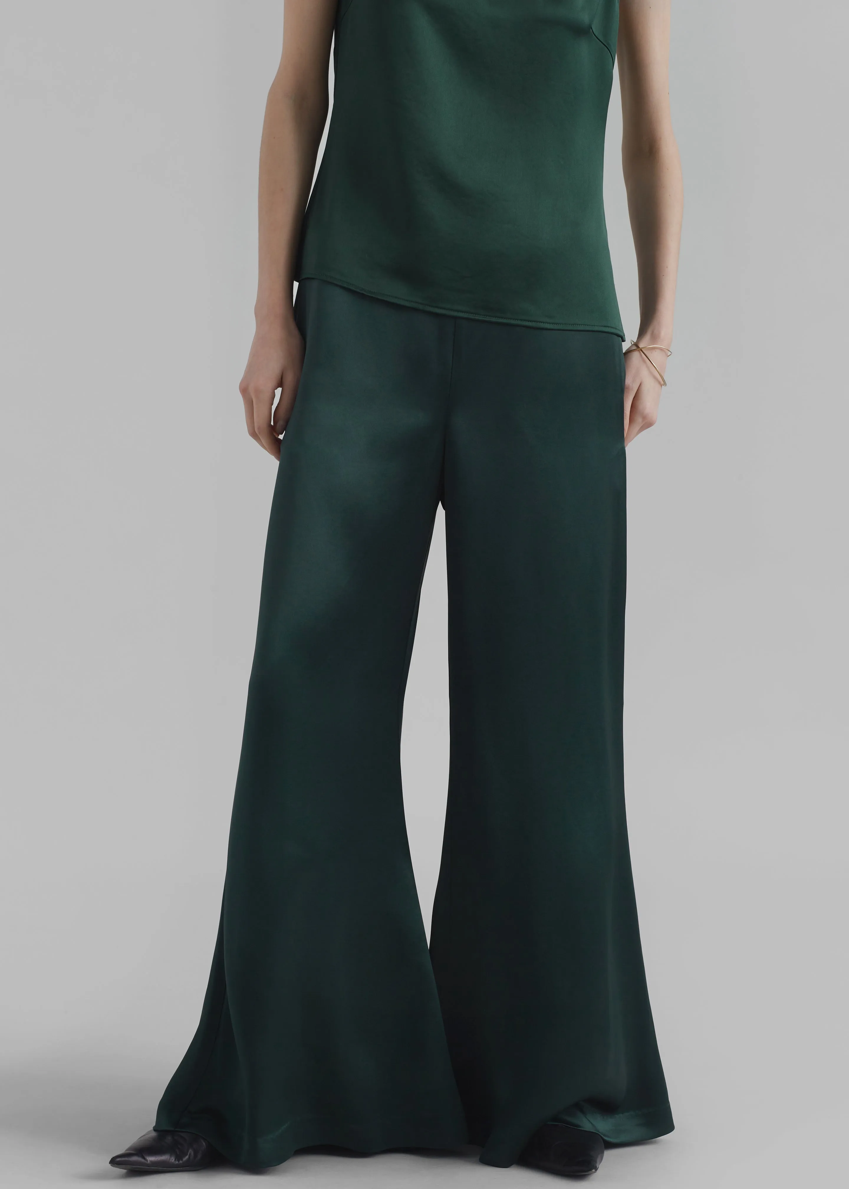 By Malene Birger Lucee Flared Trousers - Sycamore