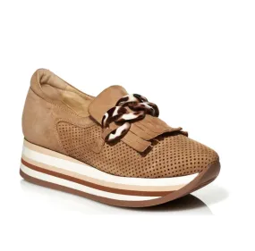 CADIE TASSEL LOAFER COGNAC SUEDE-