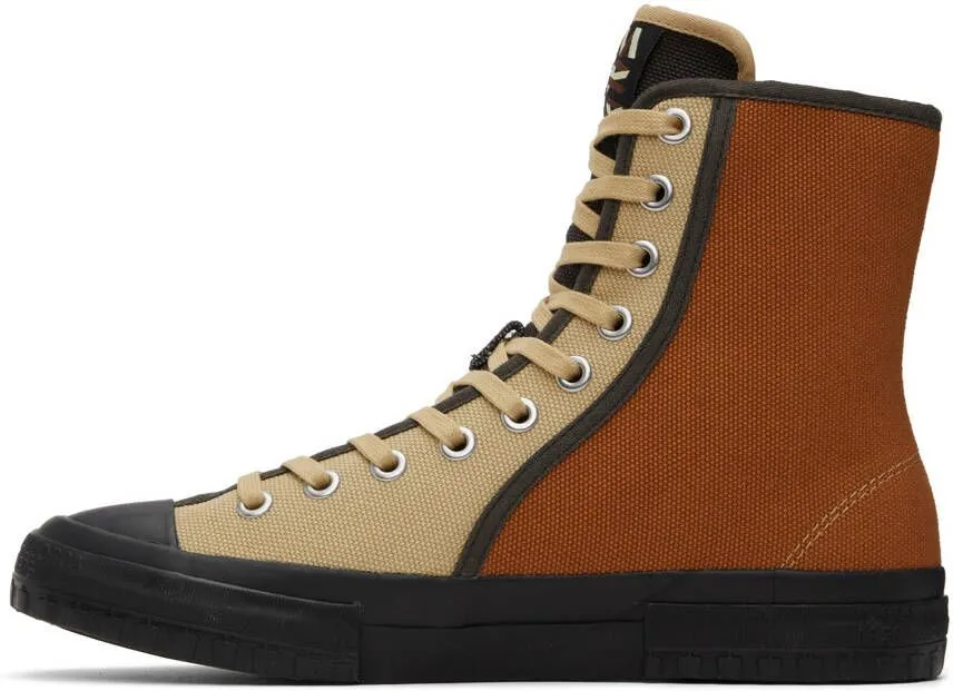 CAMPERLAB Brown & Orange Color Block Sneakers
