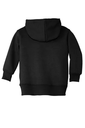 CAR78TZH Port & Company® Toddler Core Fleece Full-Zip Hooded Sweatshirt.