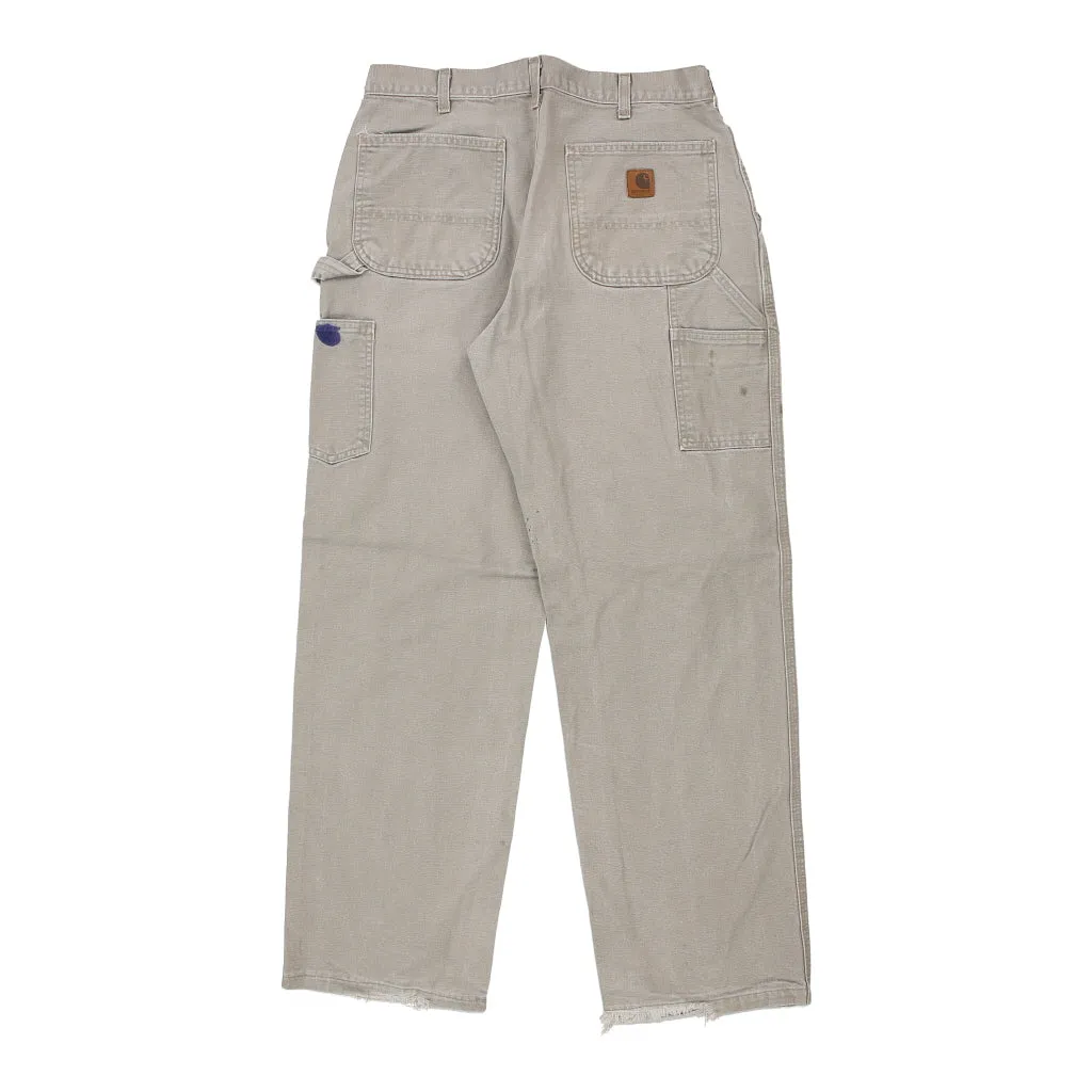 Carhartt Carpenter Trousers - 32W 31L Grey Cotton