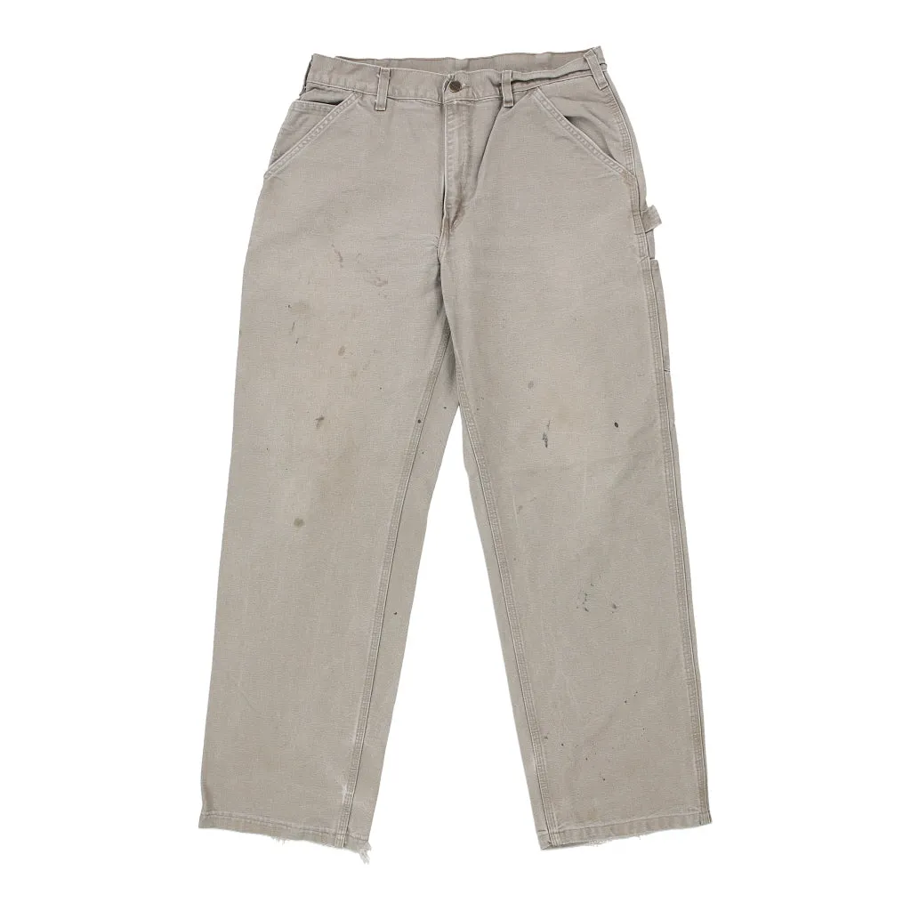 Carhartt Carpenter Trousers - 32W 31L Grey Cotton