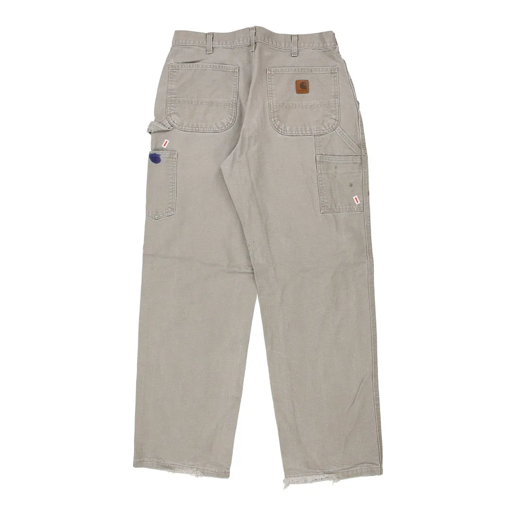 Carhartt Carpenter Trousers - 32W 31L Grey Cotton