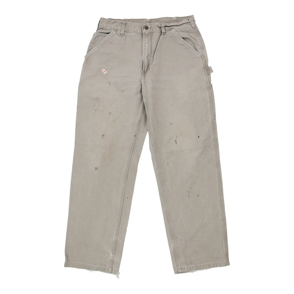 Carhartt Carpenter Trousers - 32W 31L Grey Cotton