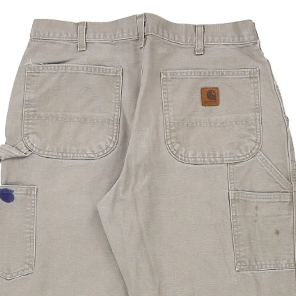 Carhartt Carpenter Trousers - 32W 31L Grey Cotton