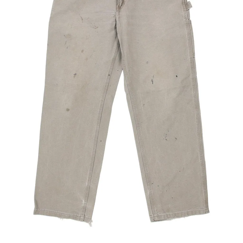 Carhartt Carpenter Trousers - 32W 31L Grey Cotton