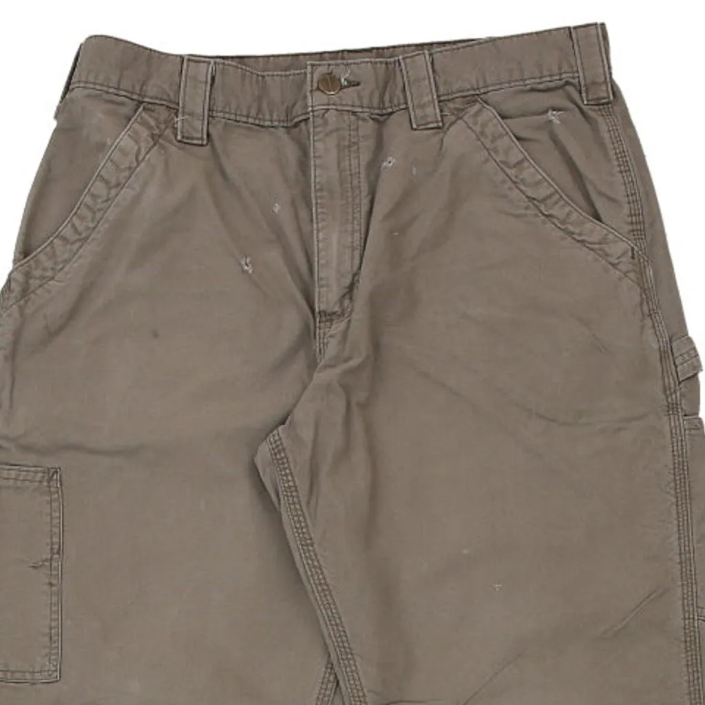 Carhartt Carpenter Trousers - 34W 30L Brown Cotton