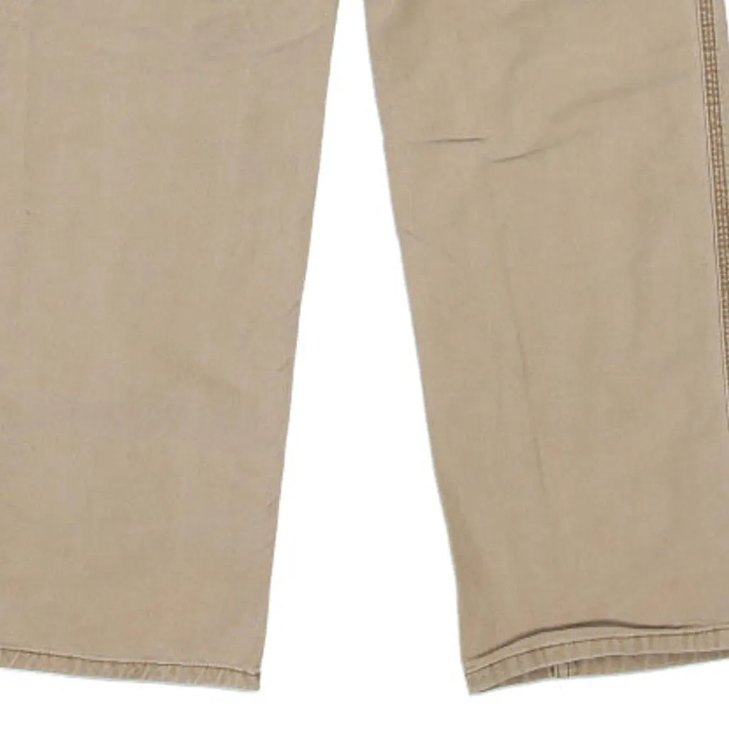 Carhartt Carpenter Trousers - 34W 32L Beige Cotton