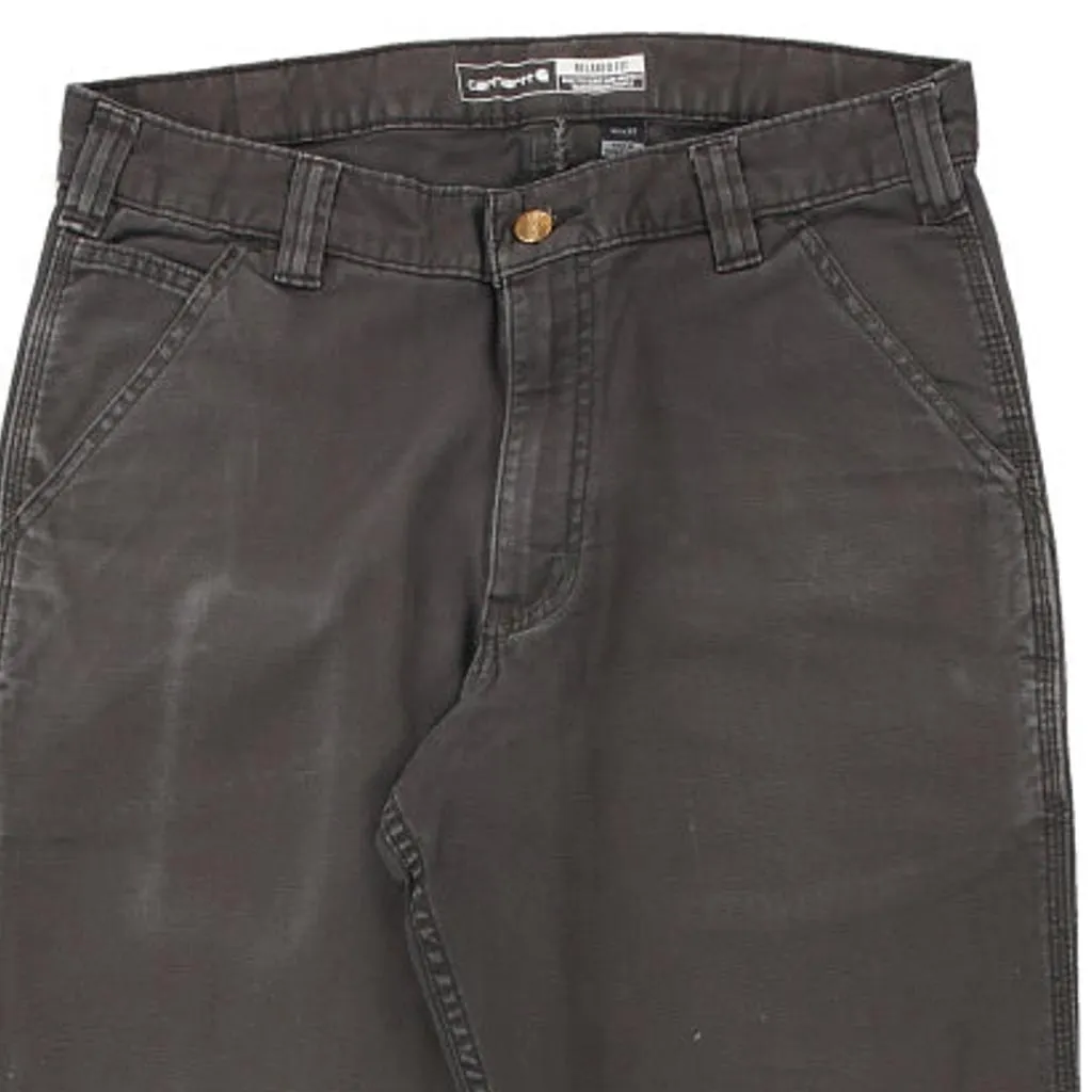 Carhartt Trousers - 40W 30L Grey Cotton