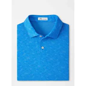 Carl Geometric Performance Jacquard Polo