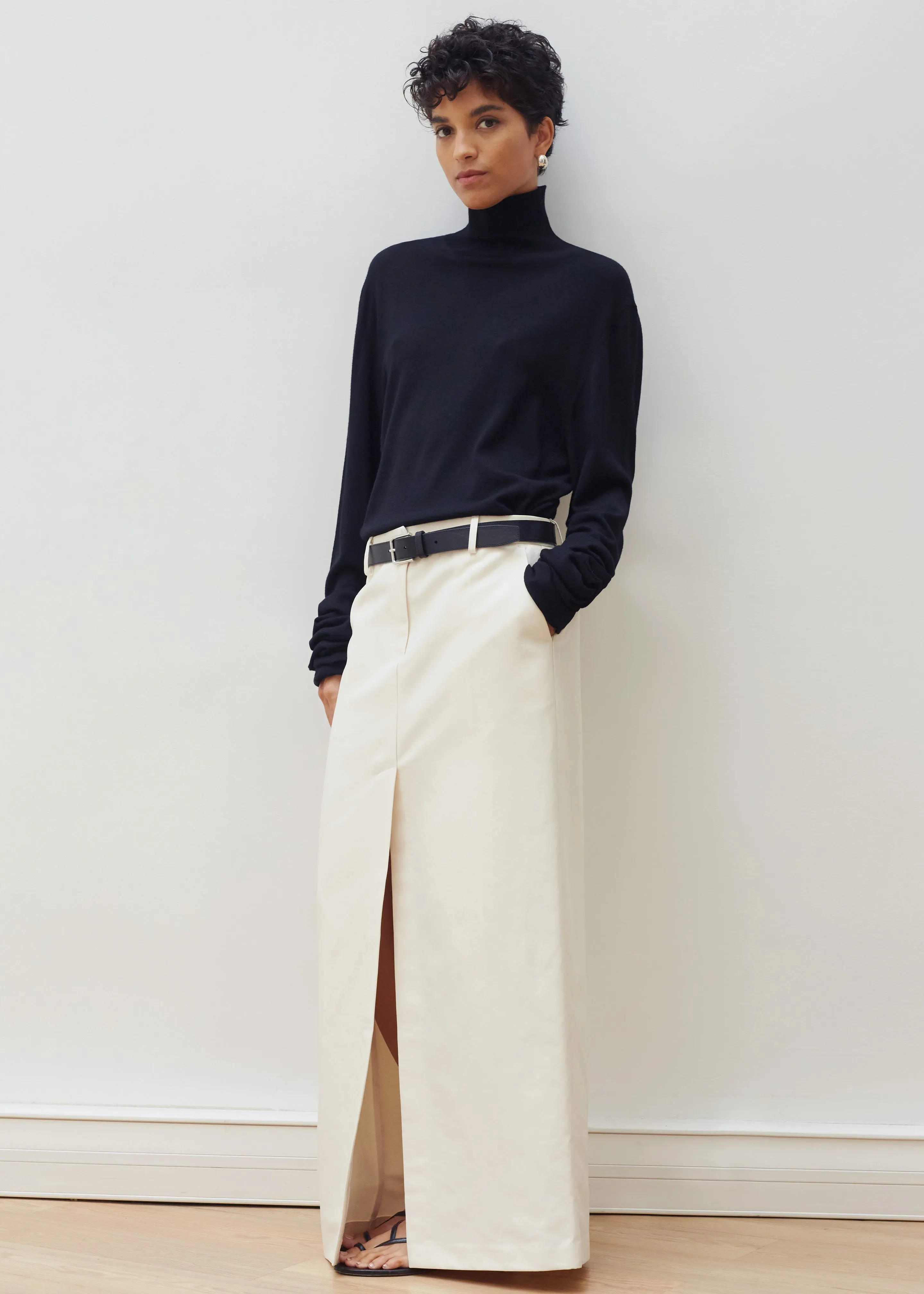 Carley Long Skirt - Cream