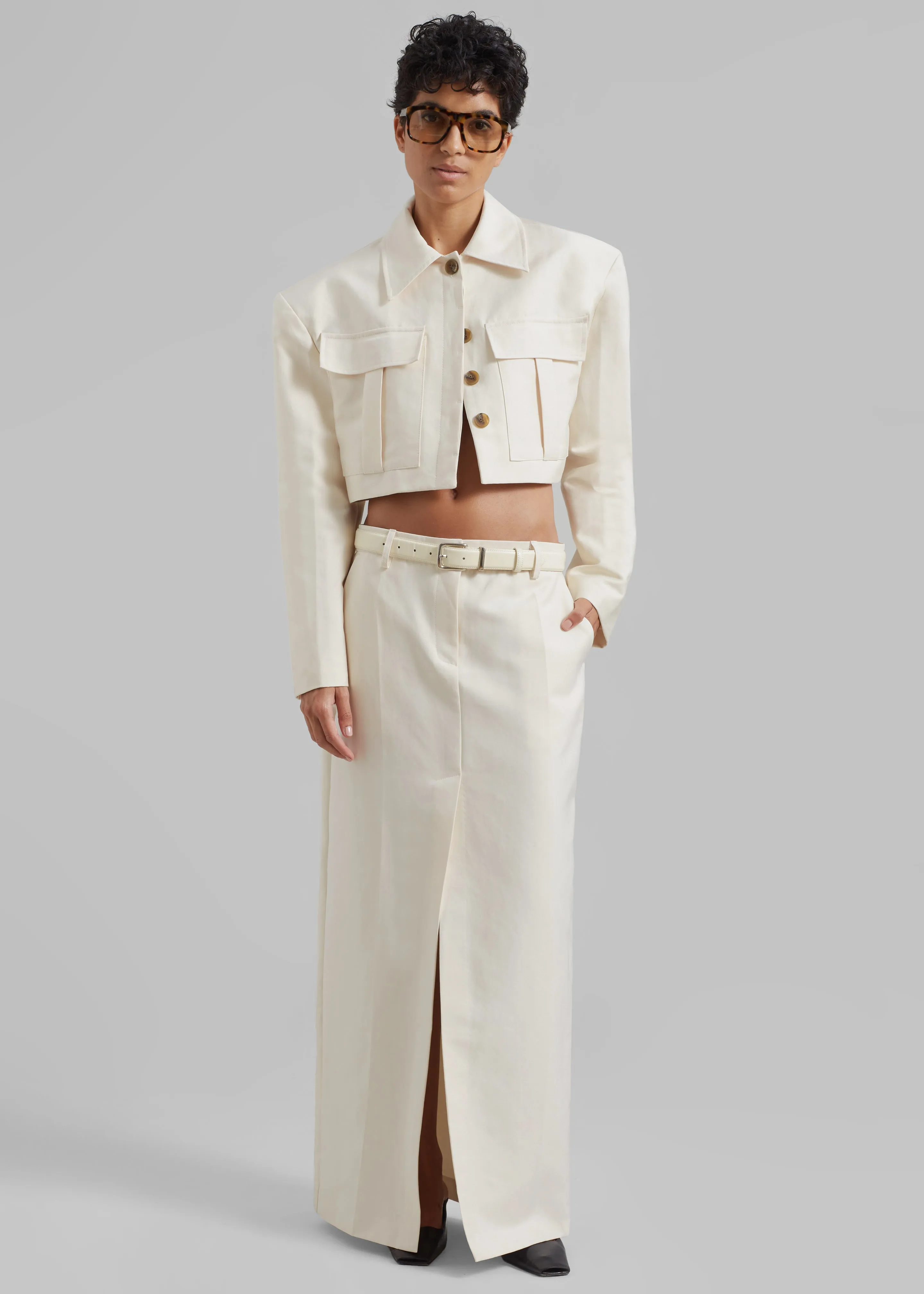 Carley Long Skirt - Cream