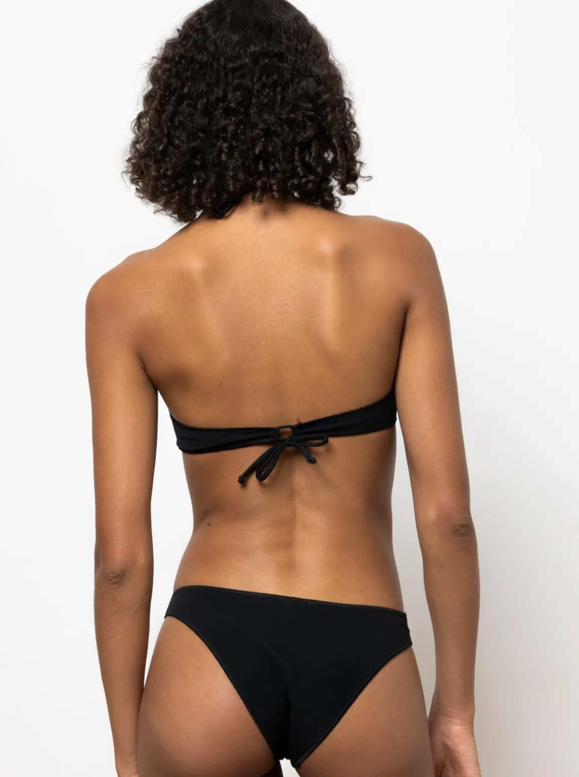 Caro Luna: Dana Bead Bikini Bottom - Black