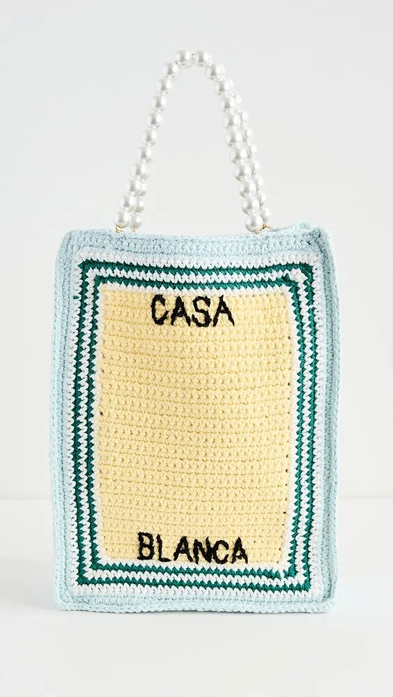 Casablanca   Cotton Mini Crochet Bag 