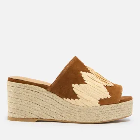 Castañer Women's Eleo Suede Flatform Mules - 3 | Coggles