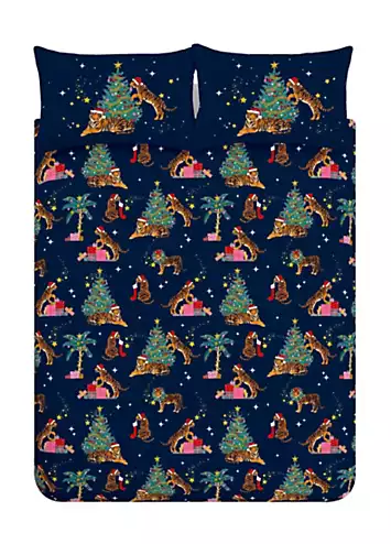 Catherine Lansfield Christmas Tiger Duvet Cover Set | Kaleidoscope